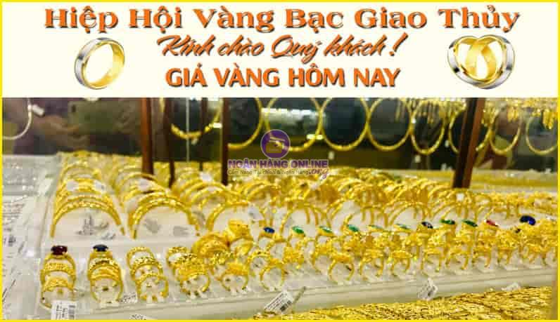 Giá Vàng hiệp hội vàng bạc Giao Thủy Nam Định hôm nay